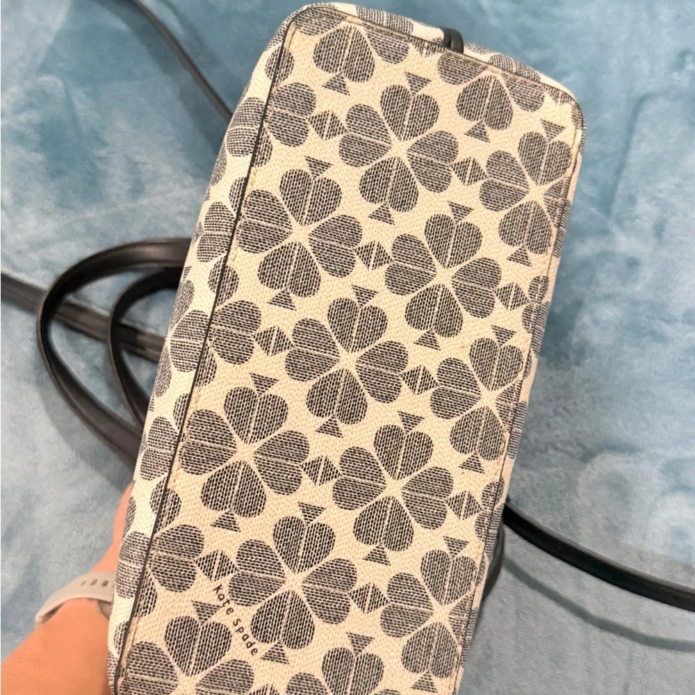 Kate Spade Black and Cream Floral Tote - Picture 7 of 8